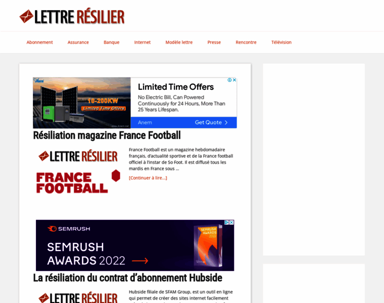Lettre-resilier.com thumbnail