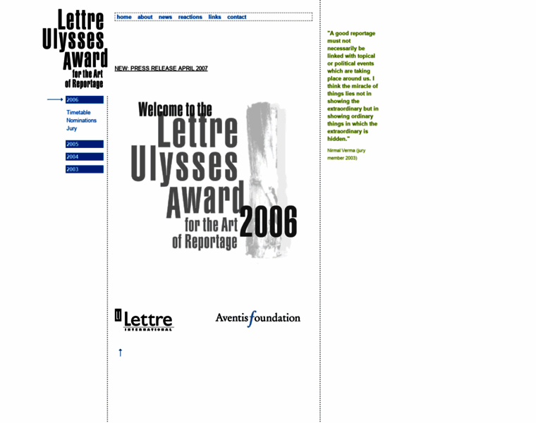 Lettre-ulysses-award.org thumbnail