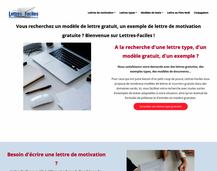 Lettres-faciles.com thumbnail
