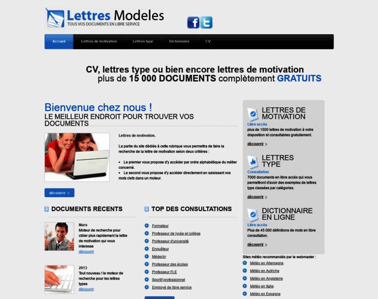 Lettres-modeles.fr thumbnail