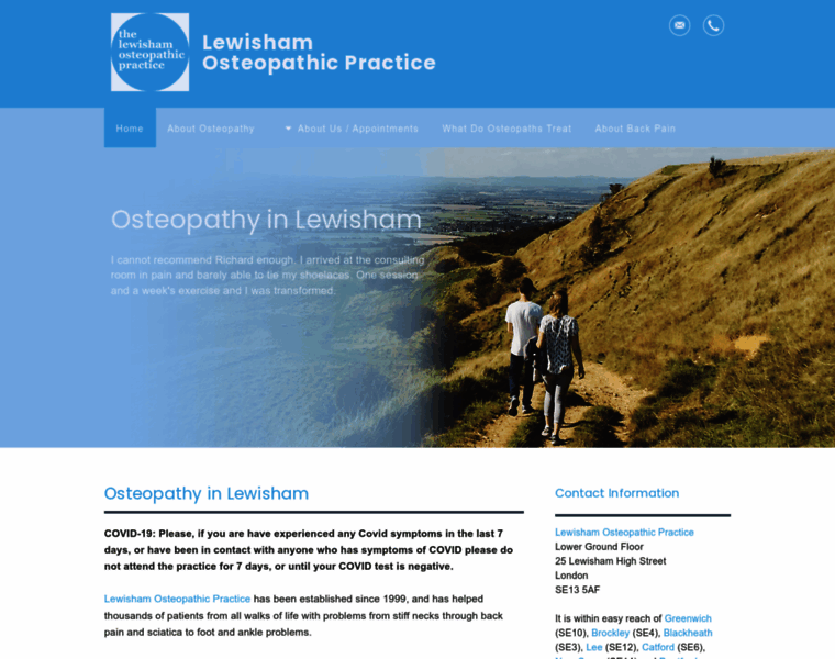 Lewishamosteopathy.co.uk thumbnail