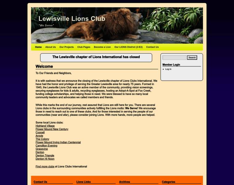 Lewisvillelions.org thumbnail