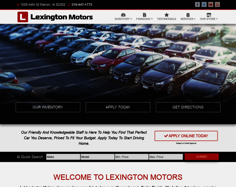 Lexington-motors.com thumbnail