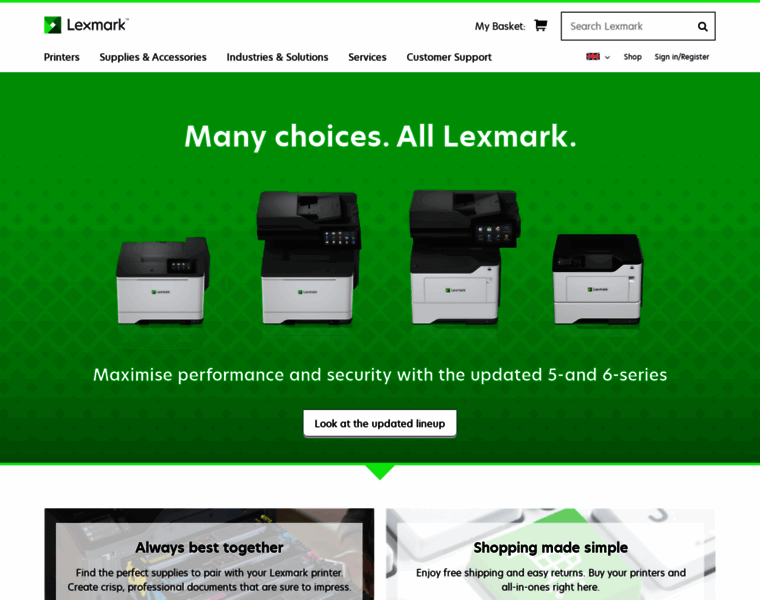 Lexmark.co.uk thumbnail