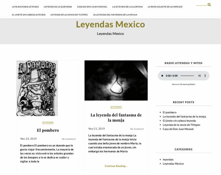 Leyendasmexico.com thumbnail