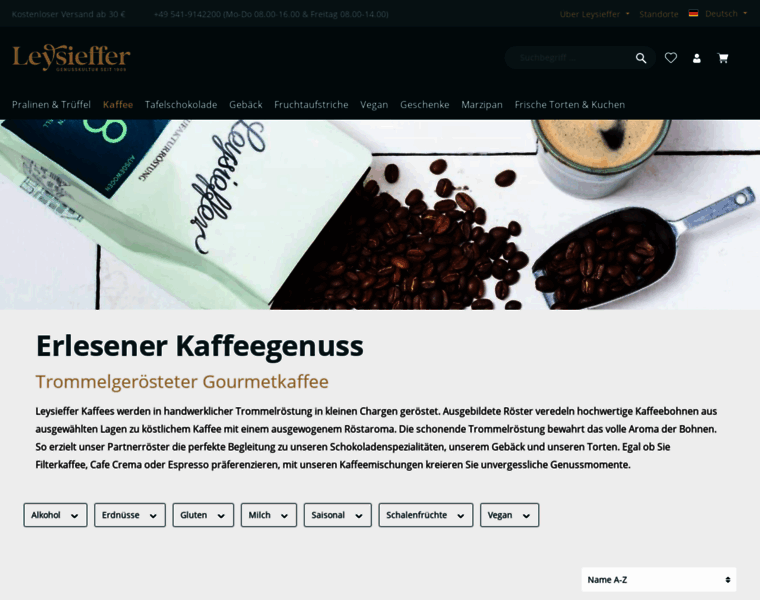 Leysieffer-kaffee.com thumbnail