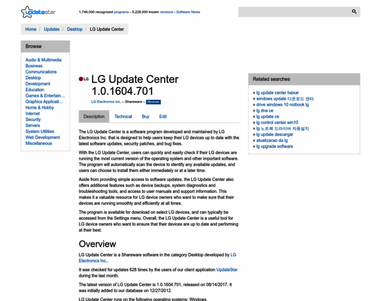 Lg-update-center.updatestar.com thumbnail