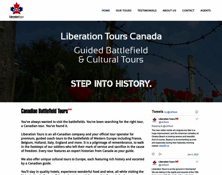 Liberationtours.ca thumbnail