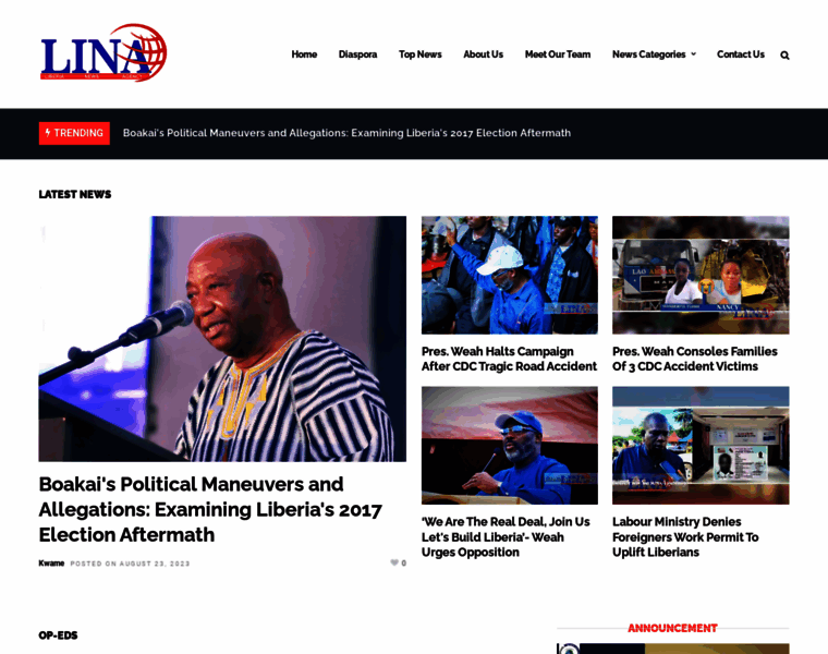 Liberianewsagency.com thumbnail