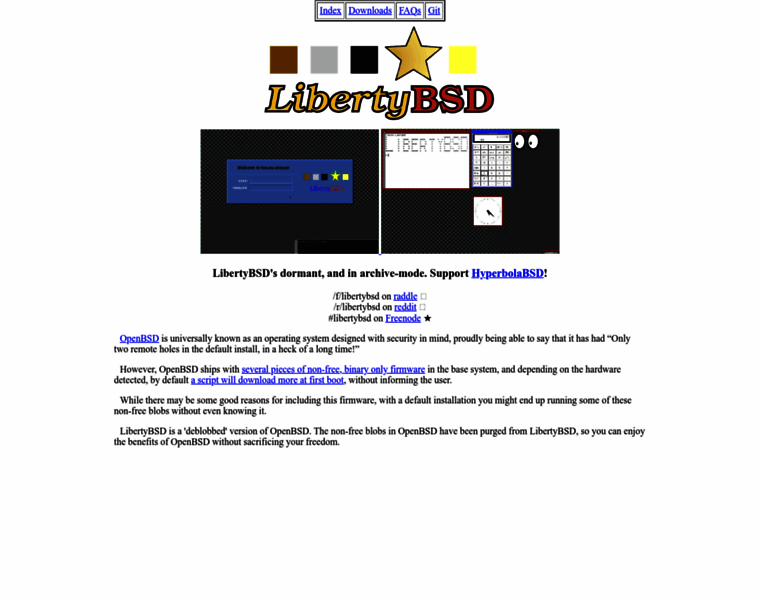 Libertybsd.net thumbnail