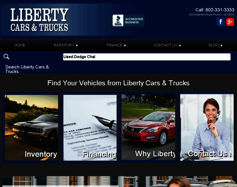 Libertycarsandtrucks.com thumbnail