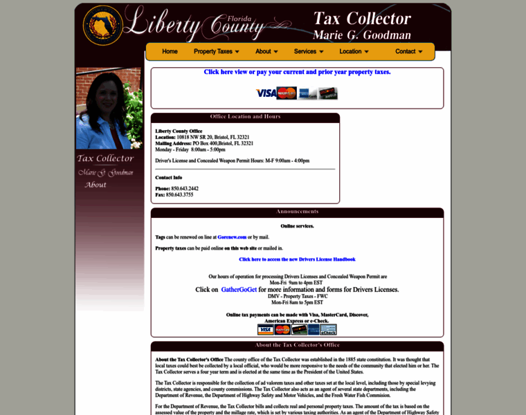 Libertycountytaxcollector.com thumbnail