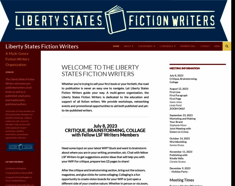 Libertystatesfictionwriters.com thumbnail
