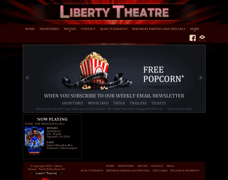 Libertytheatrenc.com thumbnail