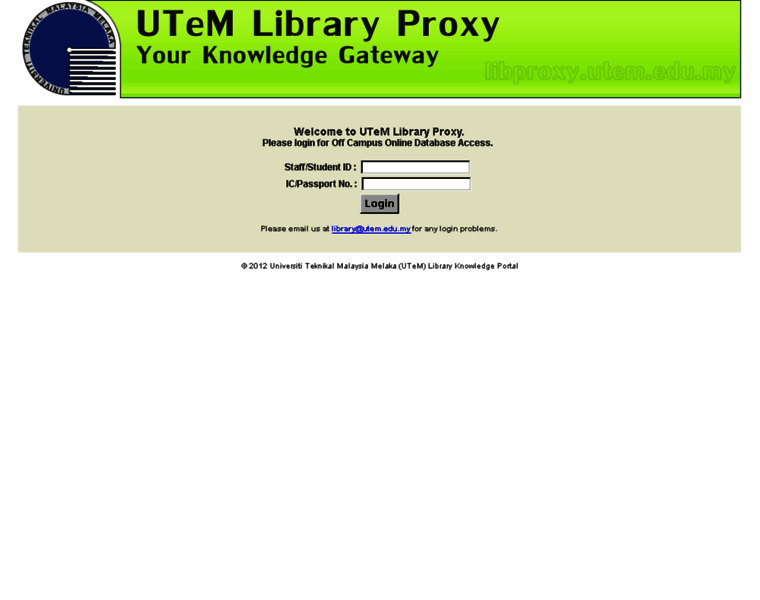 Libproxy.utem.edu.my thumbnail