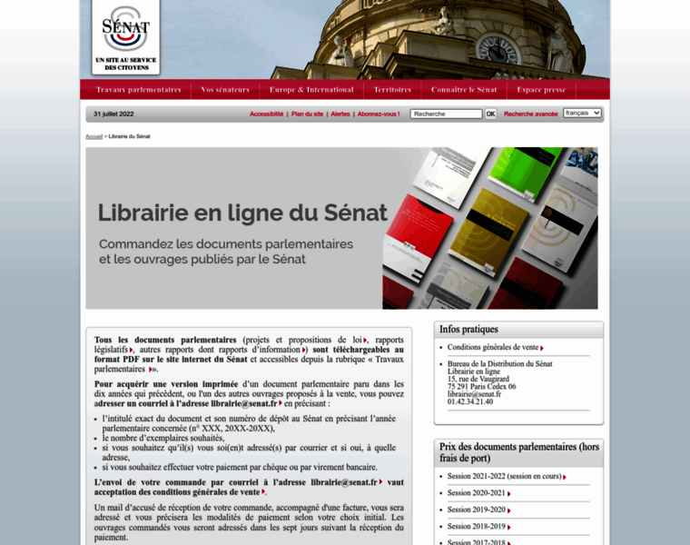 Librairie.senat.fr thumbnail