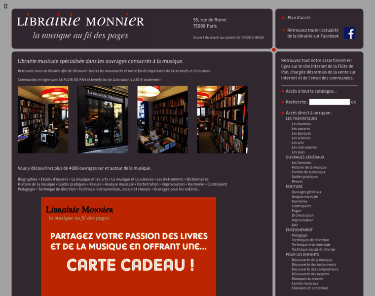 Librairiemonnier.com thumbnail
