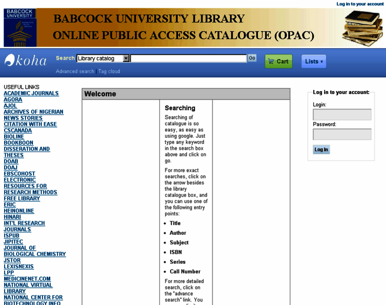 Library.babcock.edu.ng thumbnail