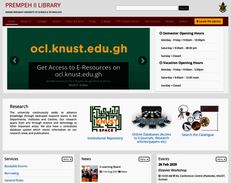 Library.knust.edu.gh thumbnail