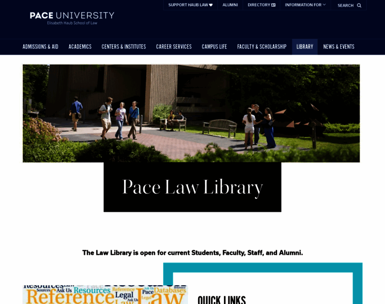 Library.law.pace.edu thumbnail