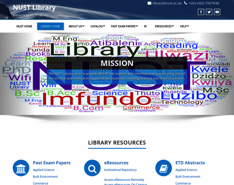 Library.nust.ac.zw thumbnail