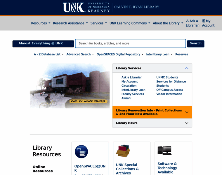 Library.unk.edu thumbnail
