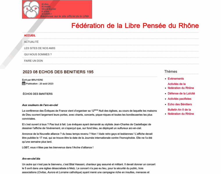 Librepenseerhone.org thumbnail Librepenseerhone.org thumbnail