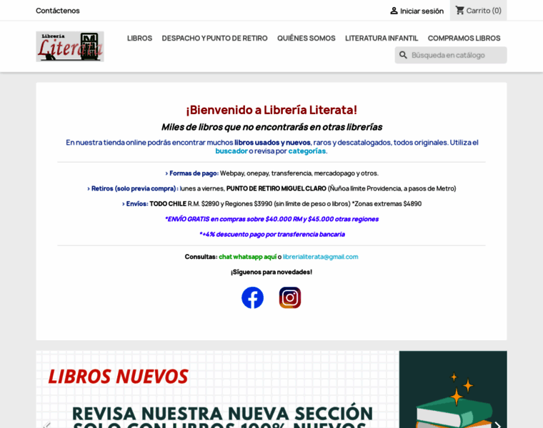 Librerialiterata.cl thumbnail