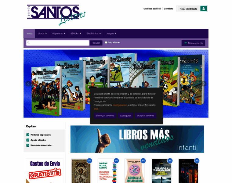 Libreriasantoslectores.com thumbnail