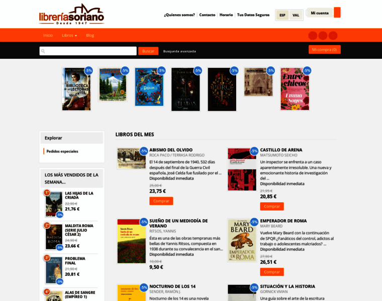 Libreriasoriano.com thumbnail