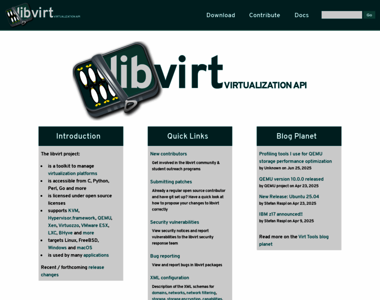 Libvirt.org thumbnail