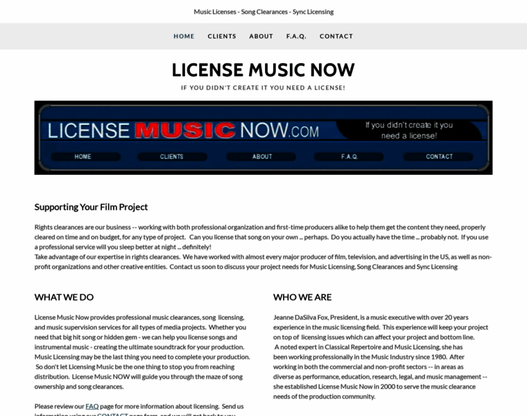 Licensemusicnow.com thumbnail