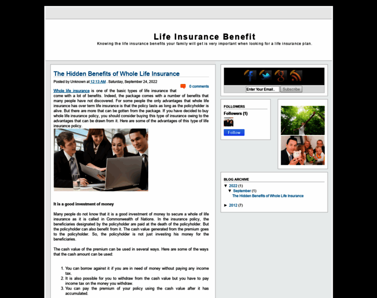 Life-insurance-benefits.blogspot.ca thumbnail