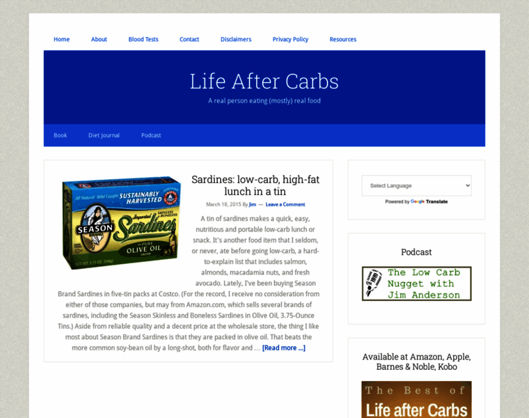 Lifeaftercarbs.com thumbnail