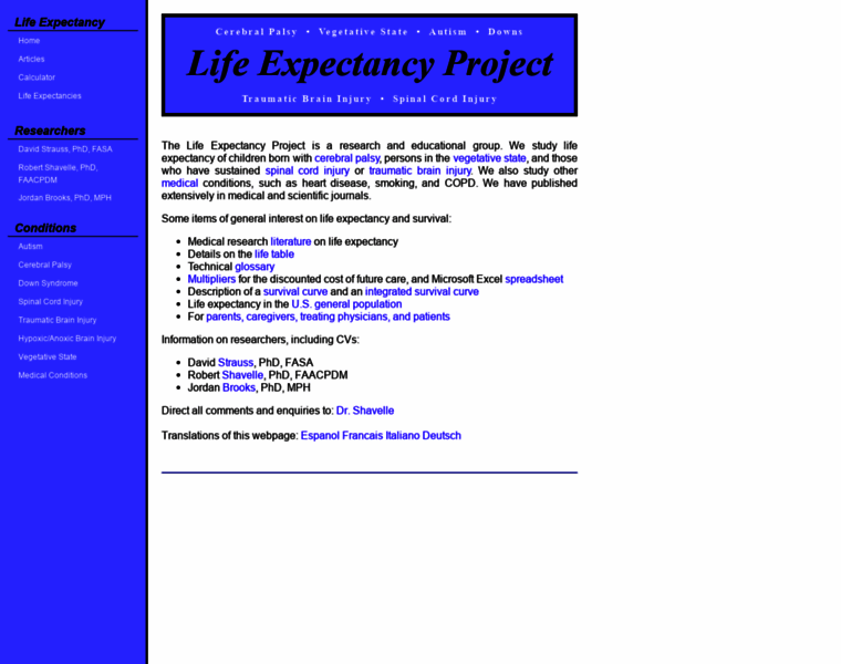 Lifeexpectancy.com thumbnail