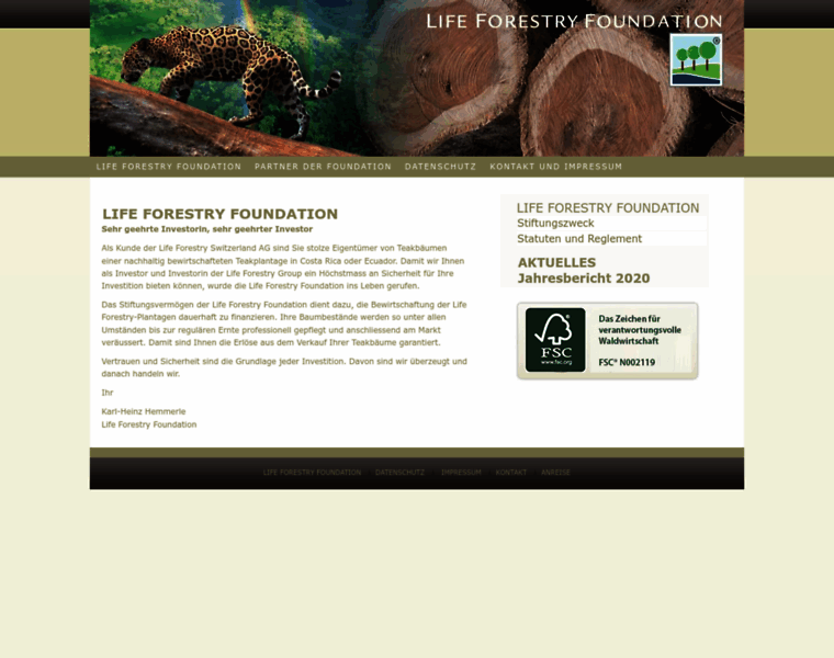 Lifeforestryfoundation.li thumbnail