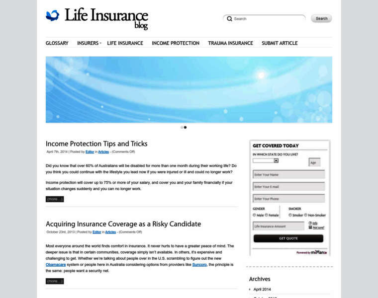 Lifeinsuranceblog.com.au thumbnail