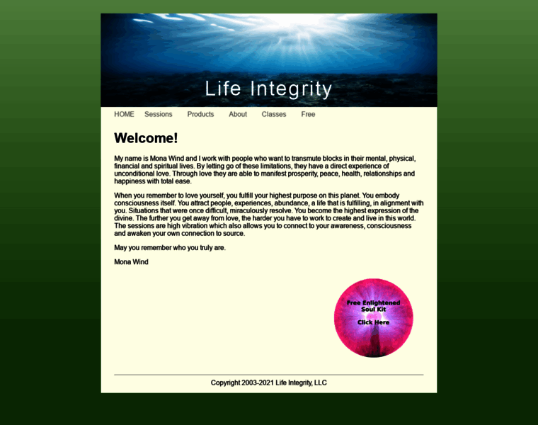 Lifeintegrity.com thumbnail