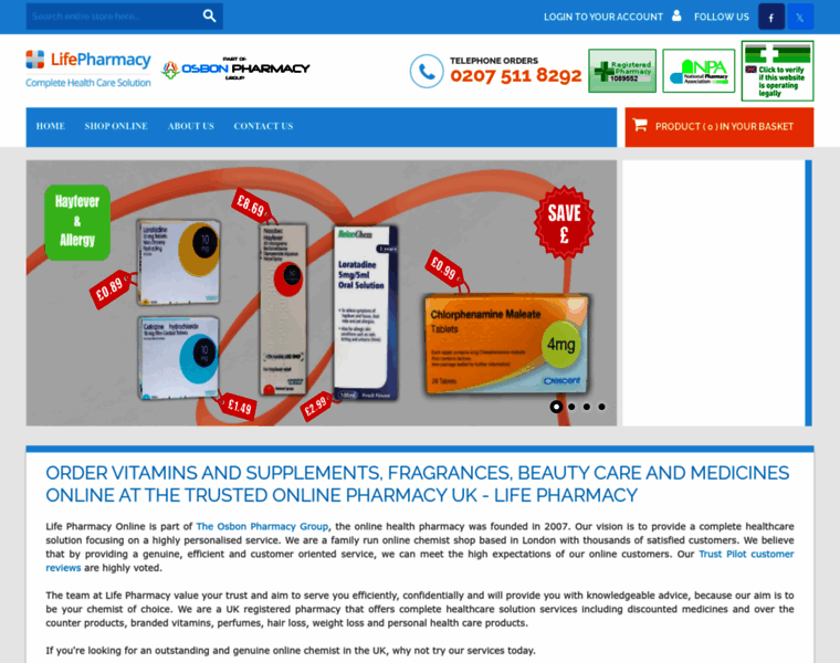 Lifepharmacy.co.uk thumbnail Lifepharmacy.co.uk thumbnail
