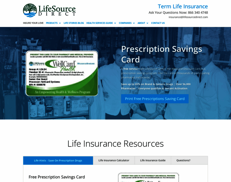 Lifesourcedirect.com thumbnail