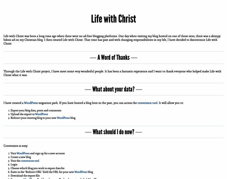 Lifewithchrist.org thumbnail