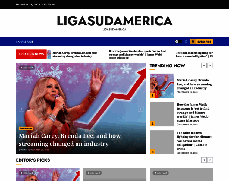 Ligasudamerica.com thumbnail