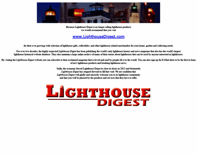 Lighthousedepot.com thumbnail