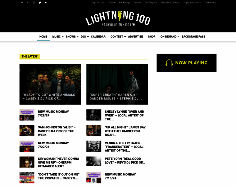 Lightning100.com thumbnail