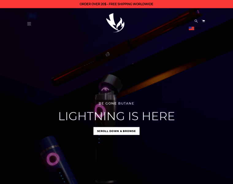 Lightningflame.com thumbnail