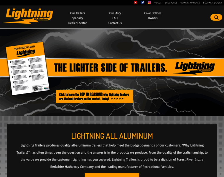 Lightningtrailers.com thumbnail