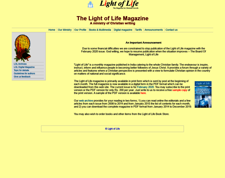 Lightoflife-india.com thumbnail