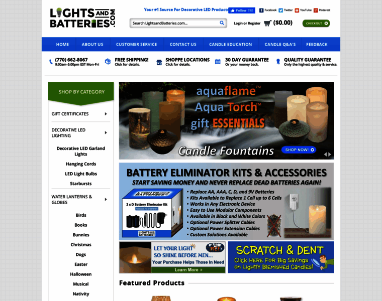 Lightsandbatteries.com thumbnail