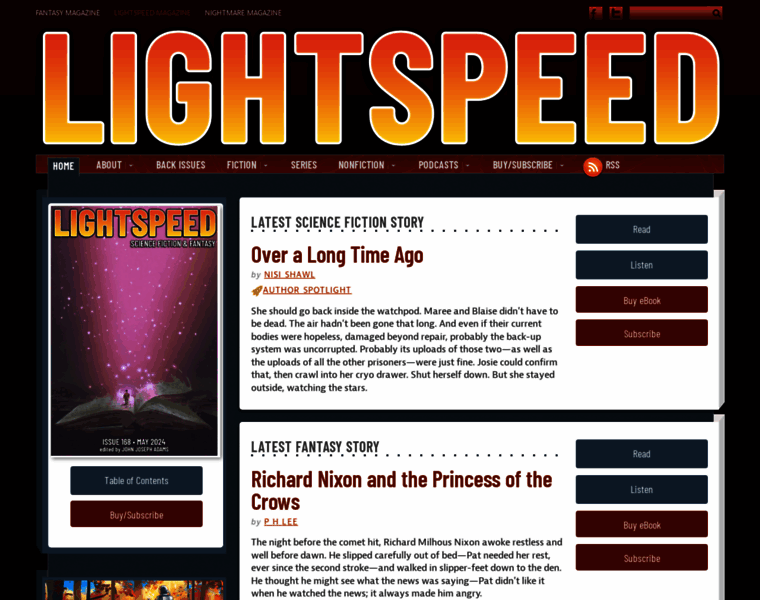 Lightspeedmagazine.com thumbnail