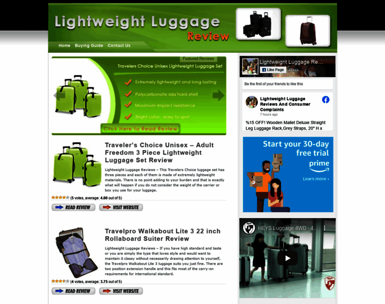 Lightweightluggagereview.com thumbnail